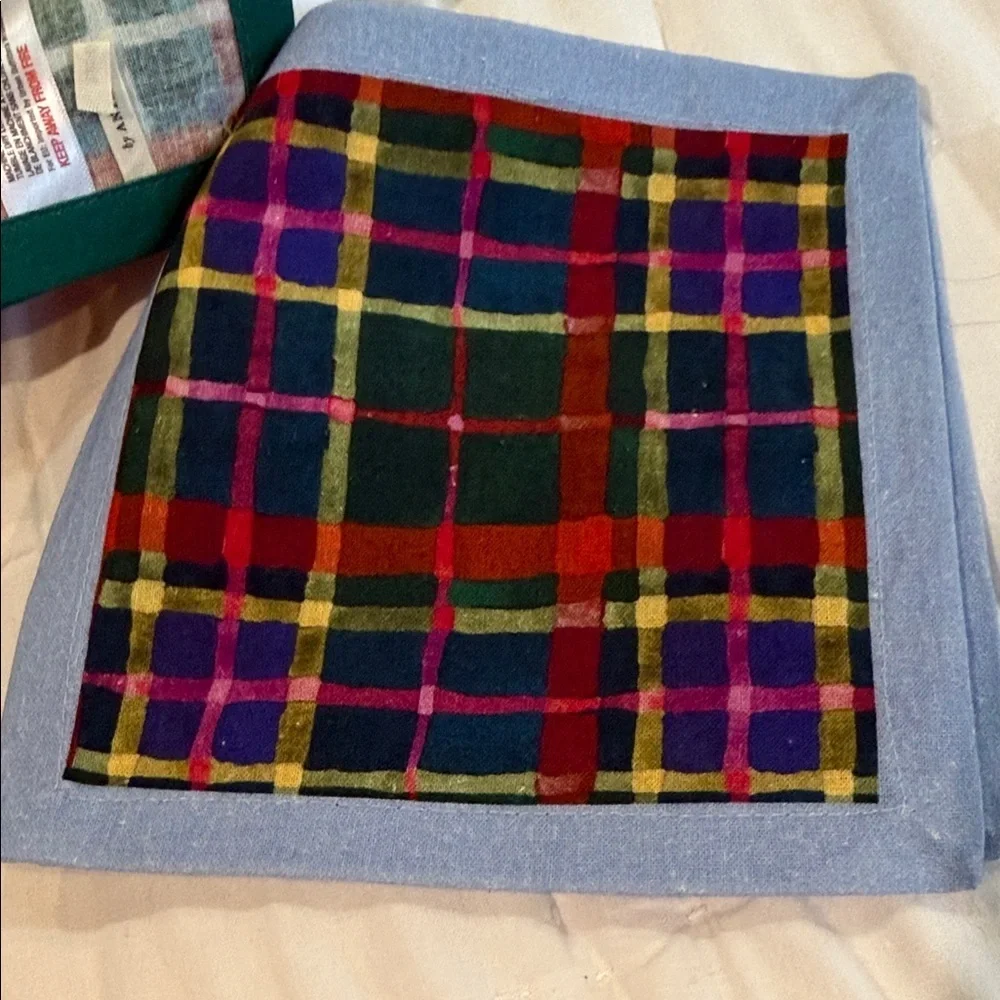 Anthropologie vibrant plaid